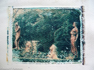 Giardino Palazzo Pfanne Lucca   Imagetransfer auf Bütten