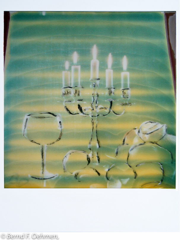 Stilleben    manipulierter SX-70 Print