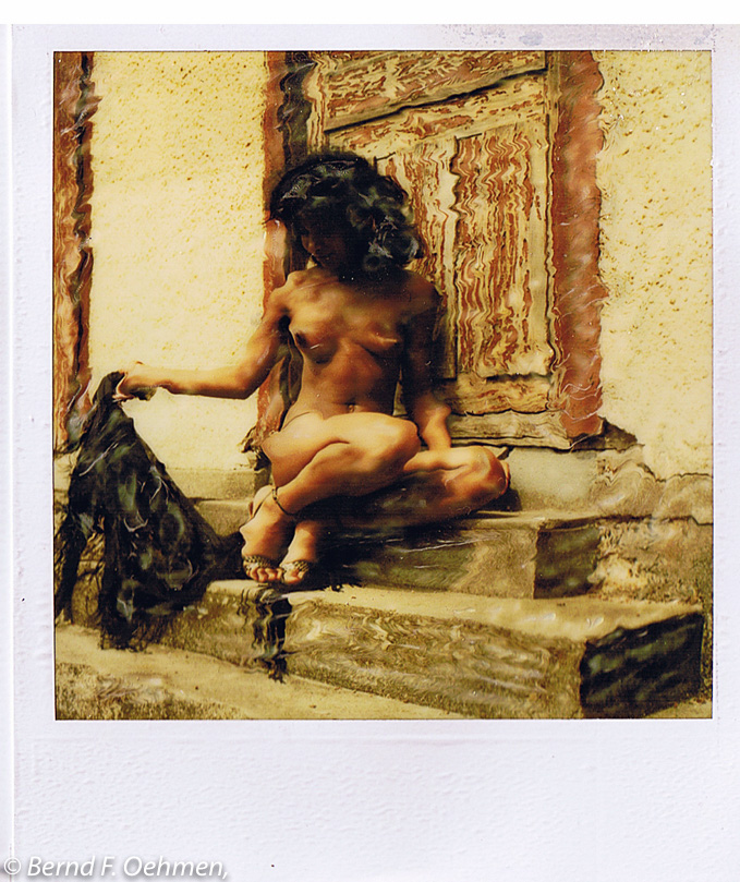 Akt     maipulierter SX-70 Print