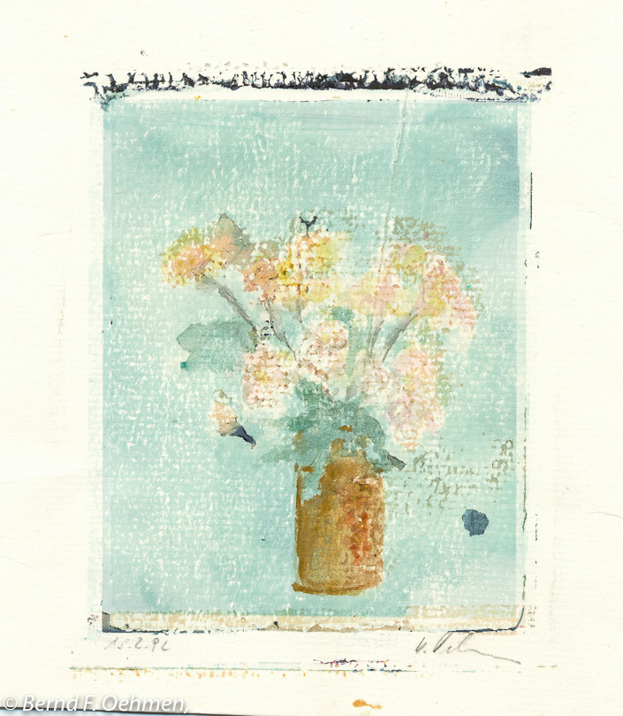 bfo-601114 Blumestilleben   Imagetransfer auf Bütten