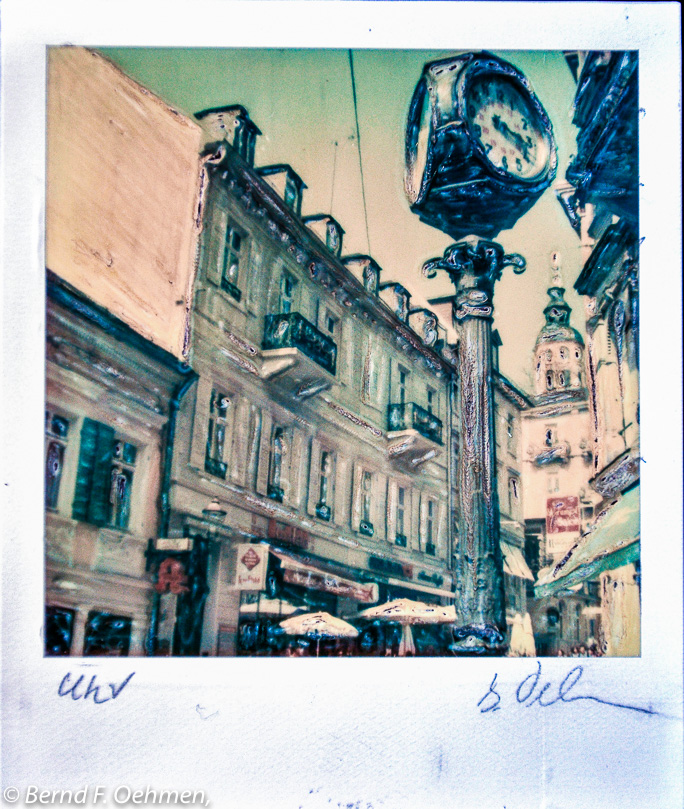 Uhr   manipulieter ArtisticZ Print