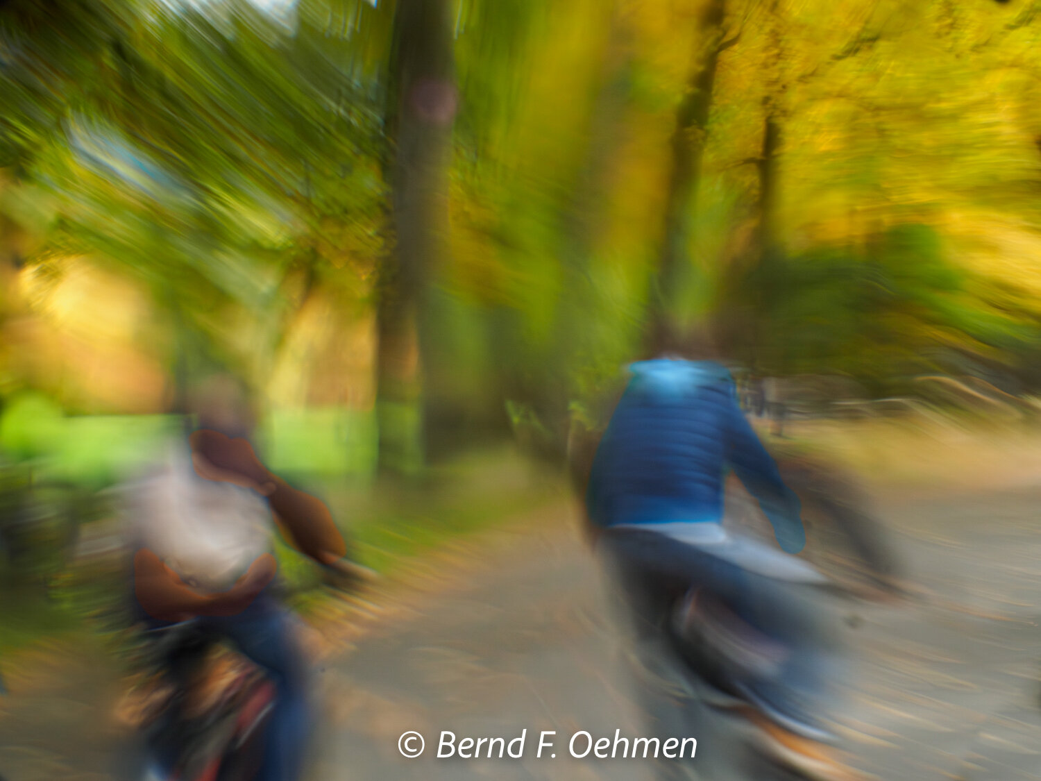 Radler im Herbst